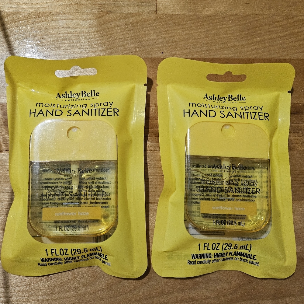 2pc Ashley Belle Moisturizing Spray Hand Sanitizer Sunflower Haze